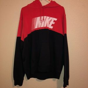 XL Red and Black Nike Hoodie